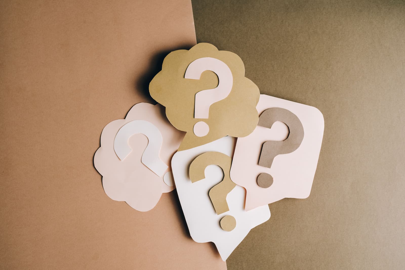 Paper question marks